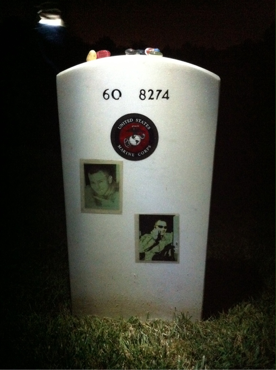 Back of headstone — Jason Davis