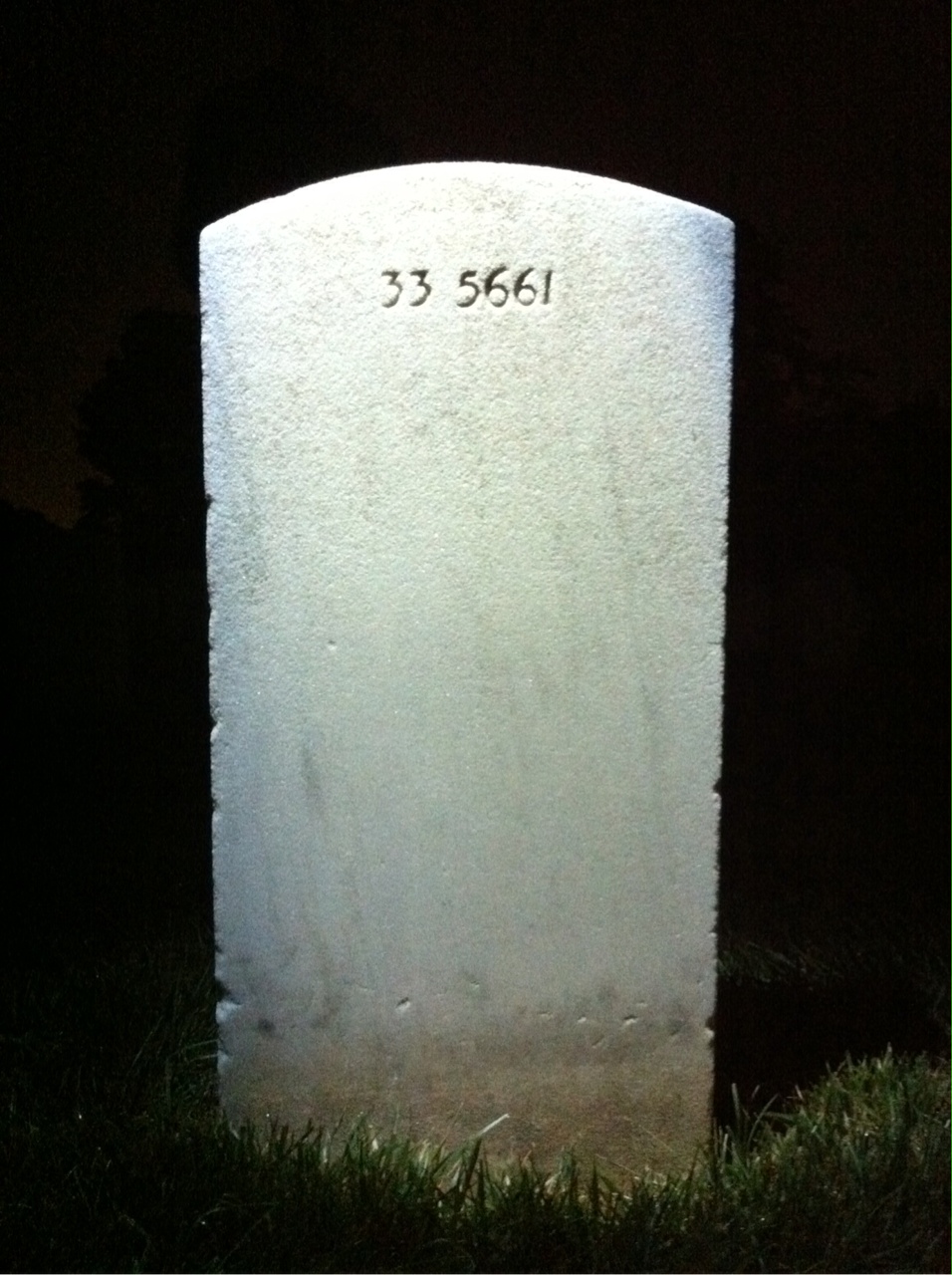 Back of headstone — Rose Bailey