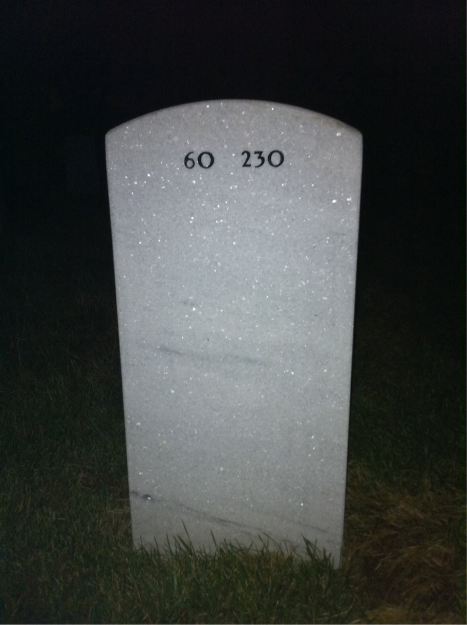Back of headstone — John Gonzalez