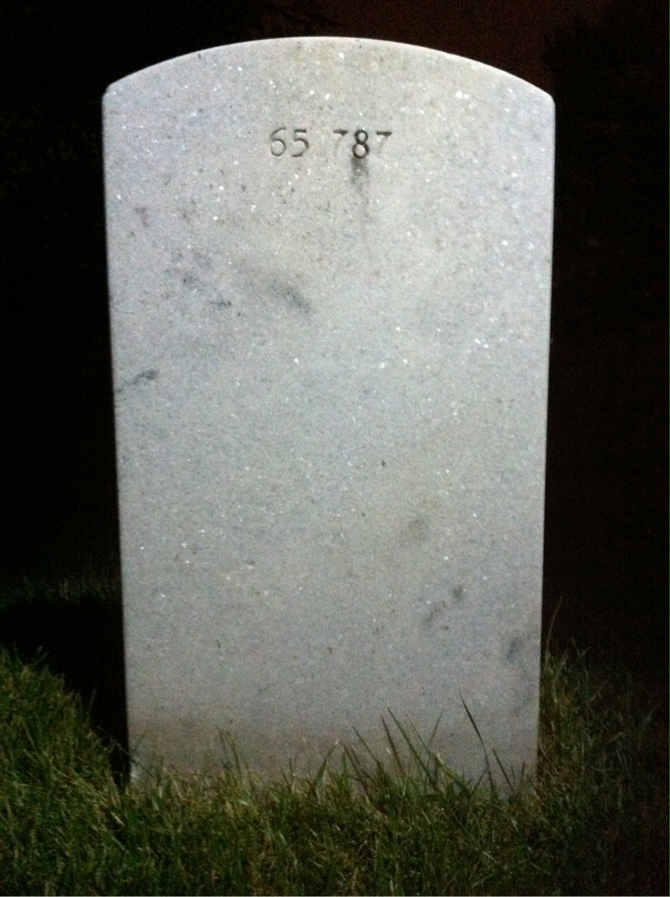 Back of headstone — Edward Lee Prout