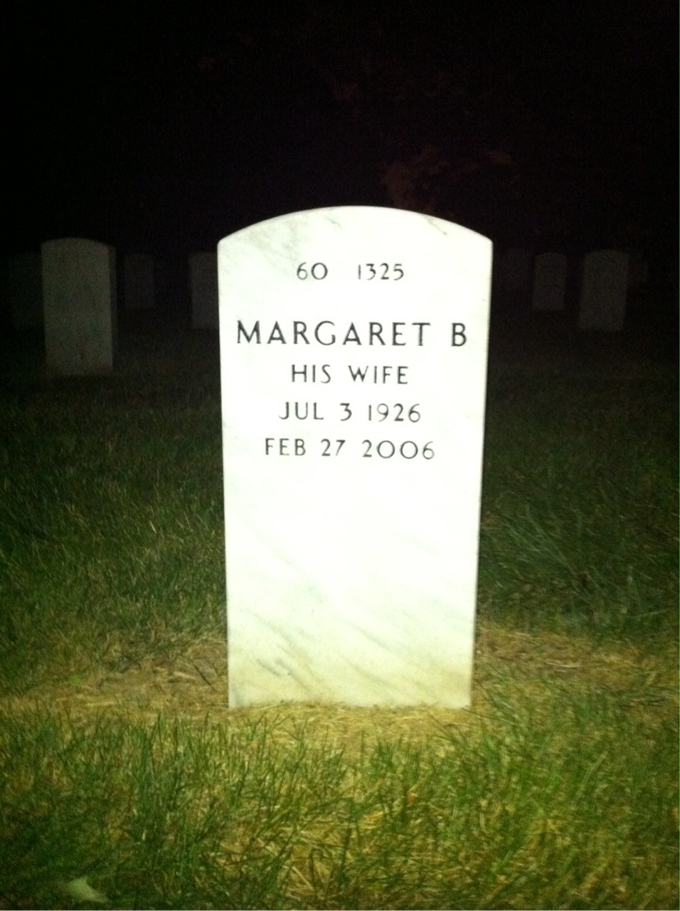 Back of headstone — Joseph Andrews