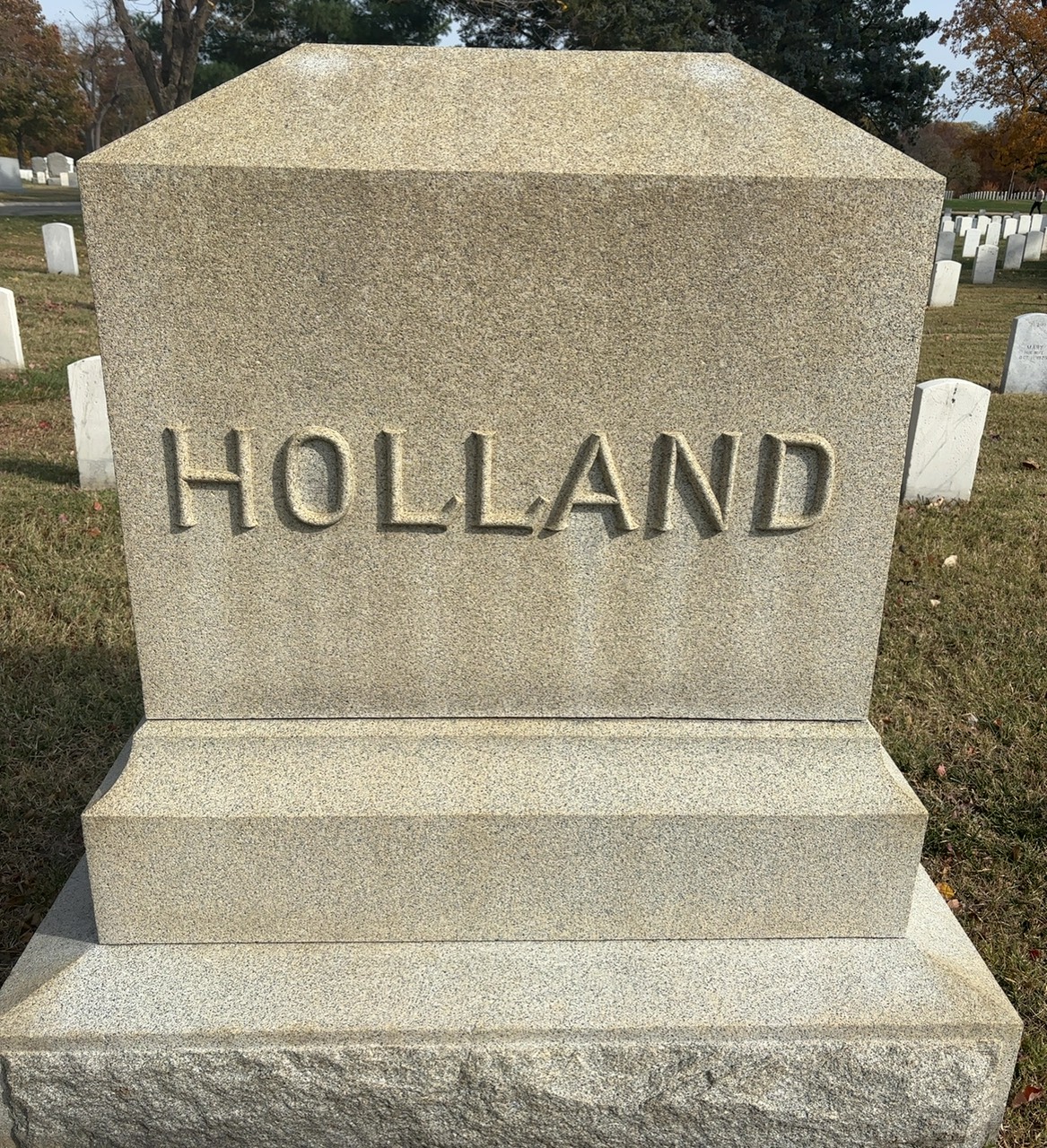 Headstone of Milton M. Holland