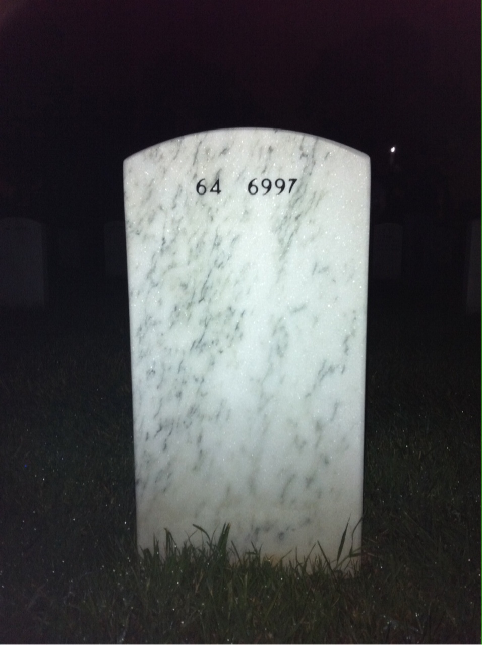 Back of headstone — Charles Lockett