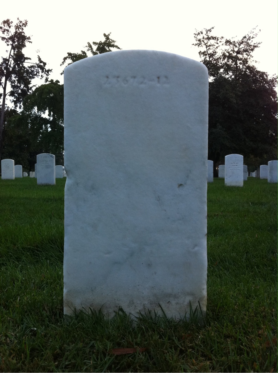 Back of headstone — Bedolph Anderson