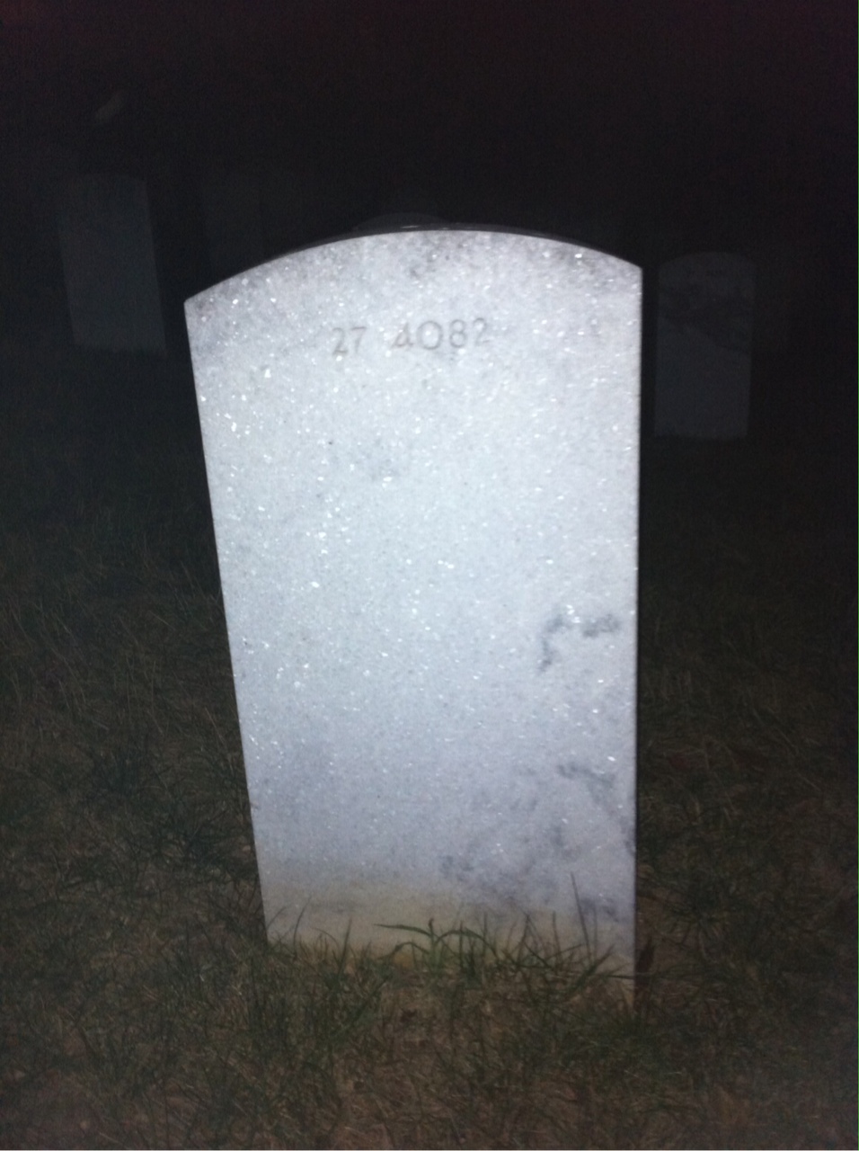 Back of headstone — Lucy Banks