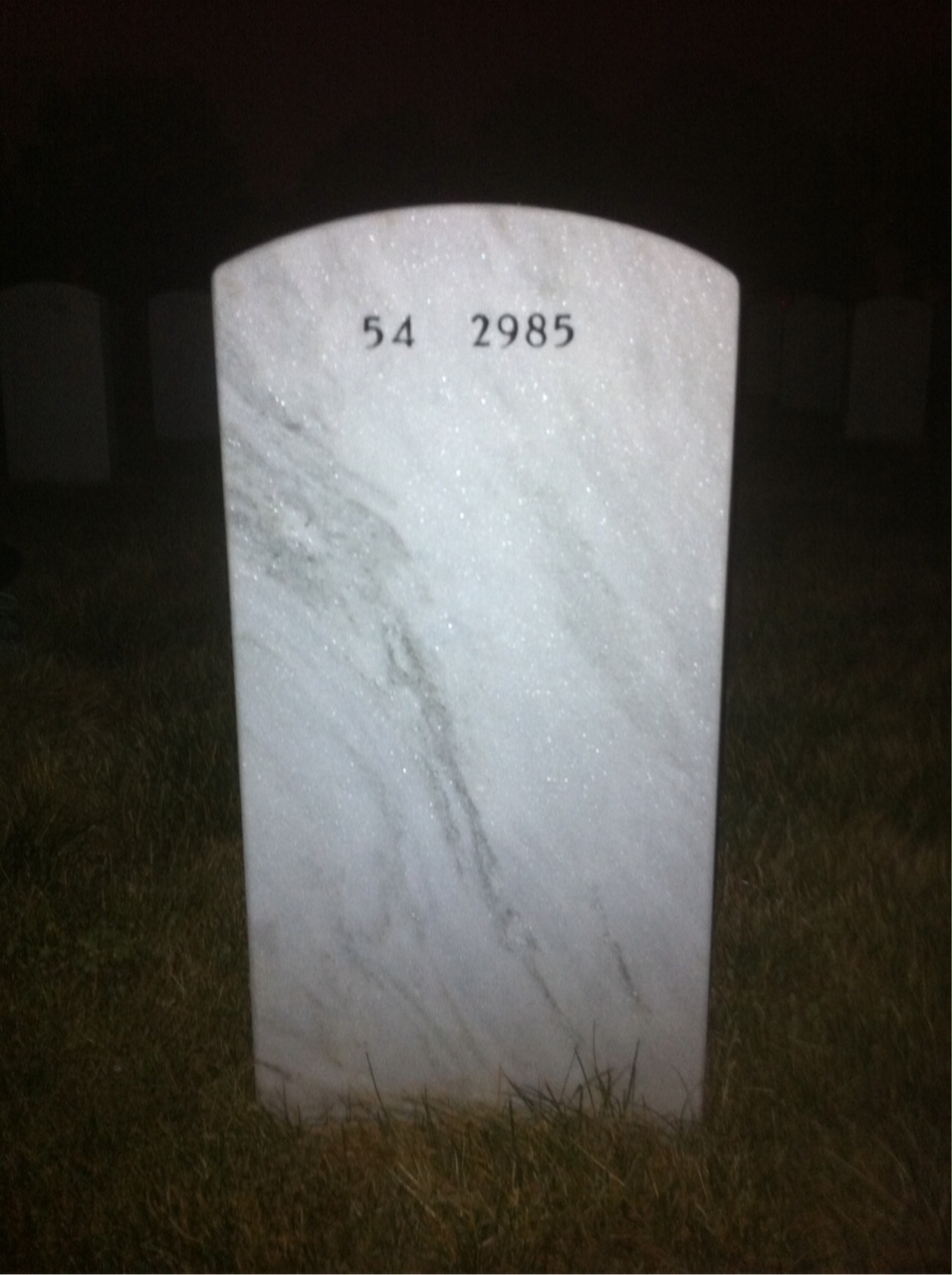 Back of headstone — Walter Coates