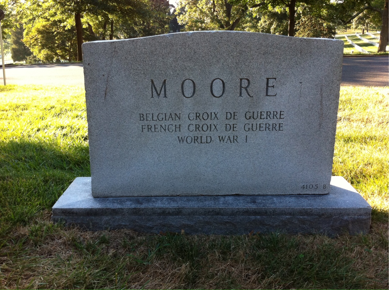 Back of headstone — Sarah Moore