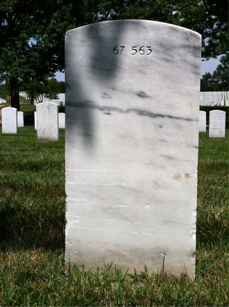 Back of headstone — Helen Armstrong