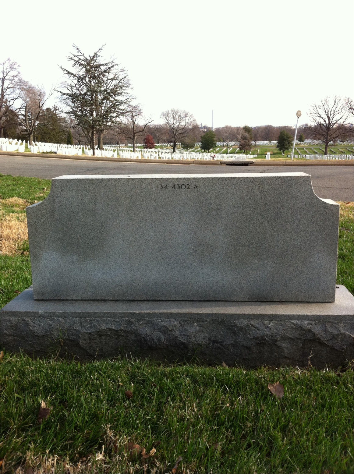 Back of headstone — Robert Mendenhall