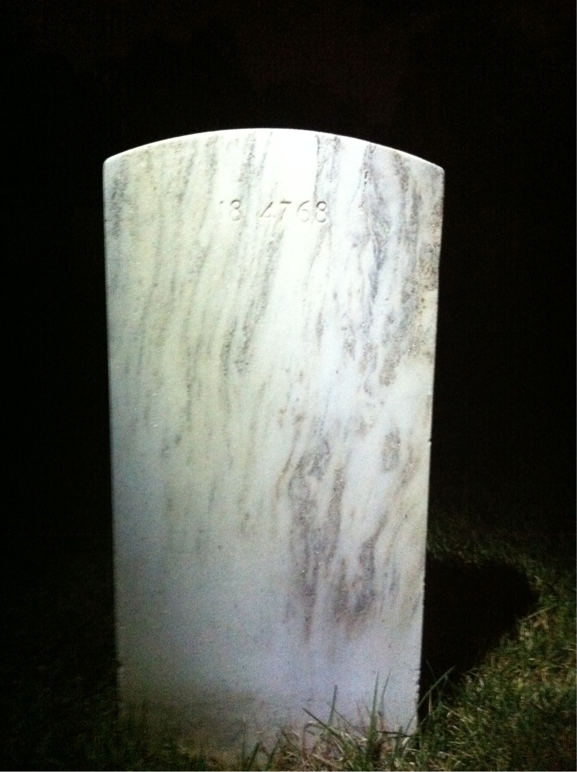 Back of headstone — Joseph Morrison