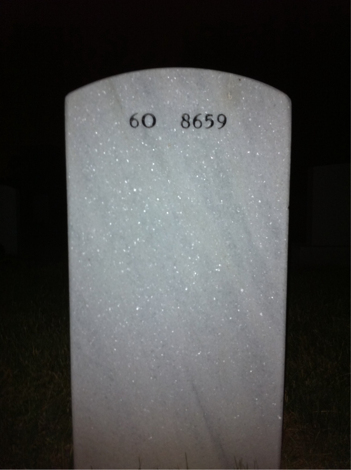 Back of headstone — Jessica Ellis