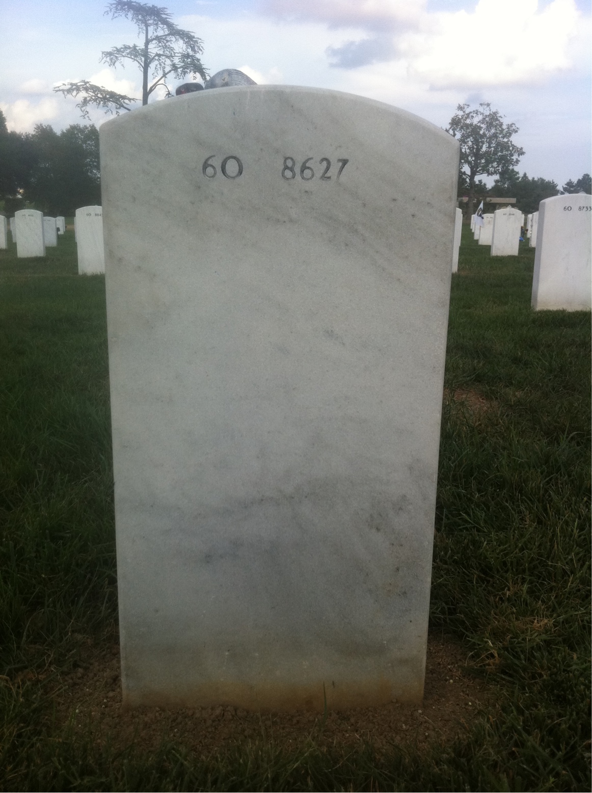 Back of headstone — James Connell