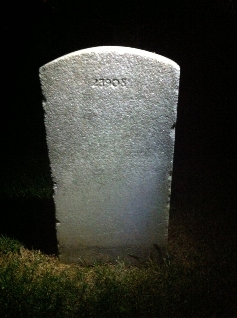 Back of headstone — Leslie Myers