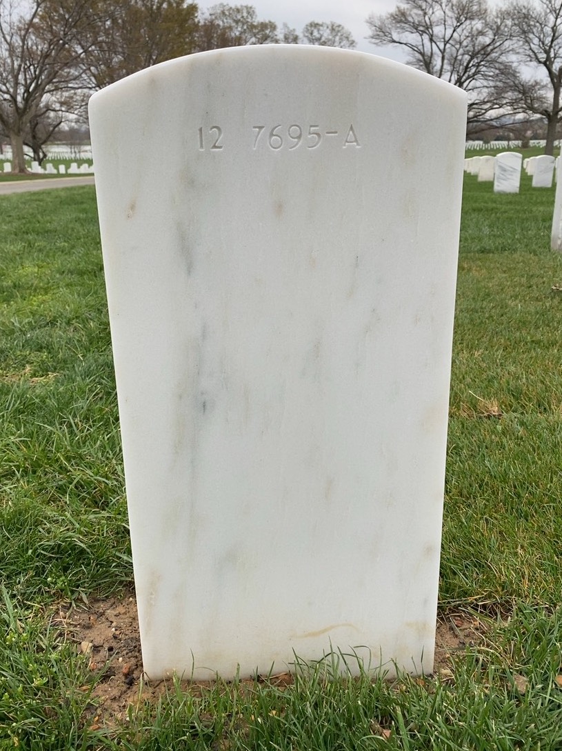 Back of headstone — Sherrill Munn