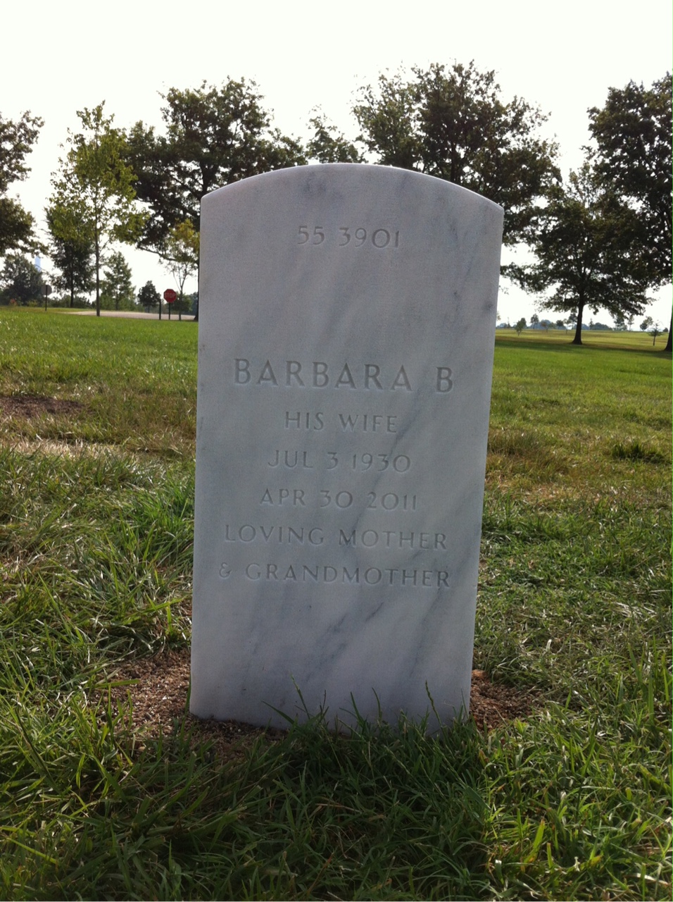 Back of headstone — Frank Allston