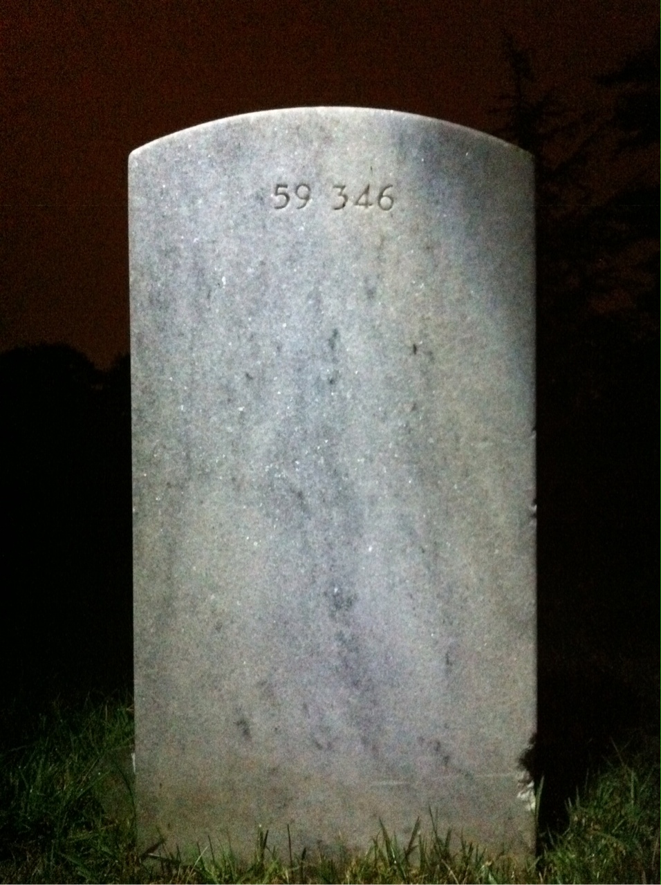 Back of headstone — William J Buckley