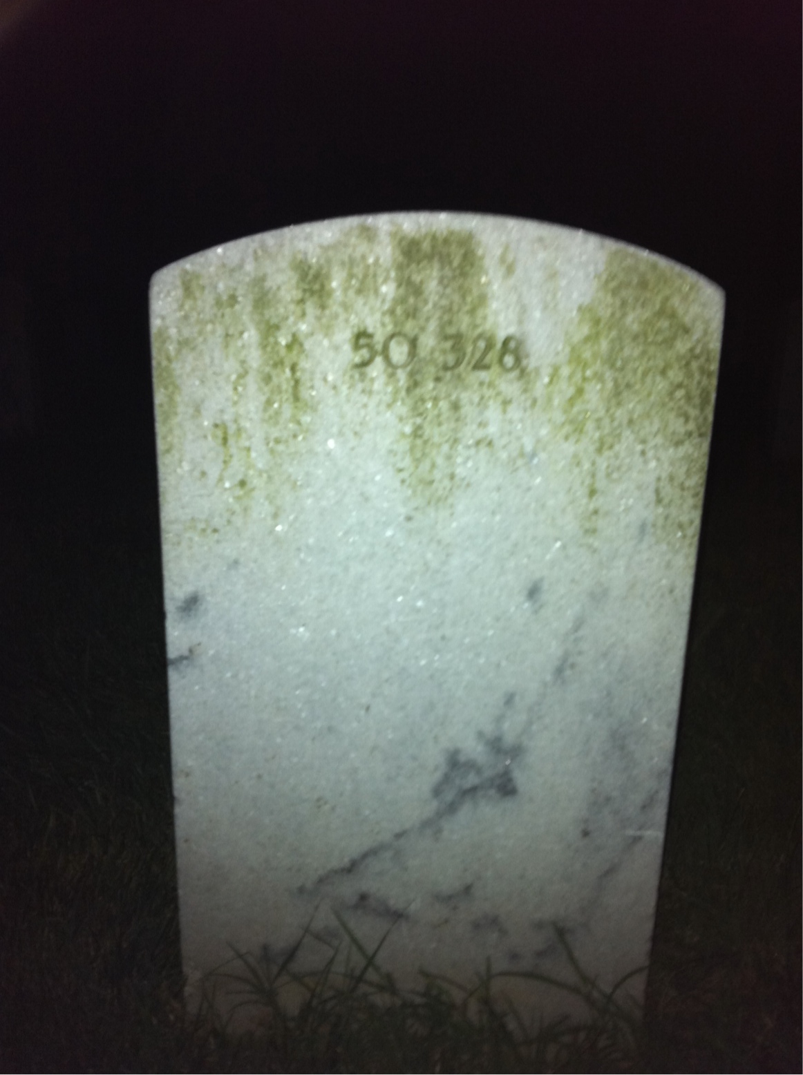 Back of headstone — Harry Morphy
