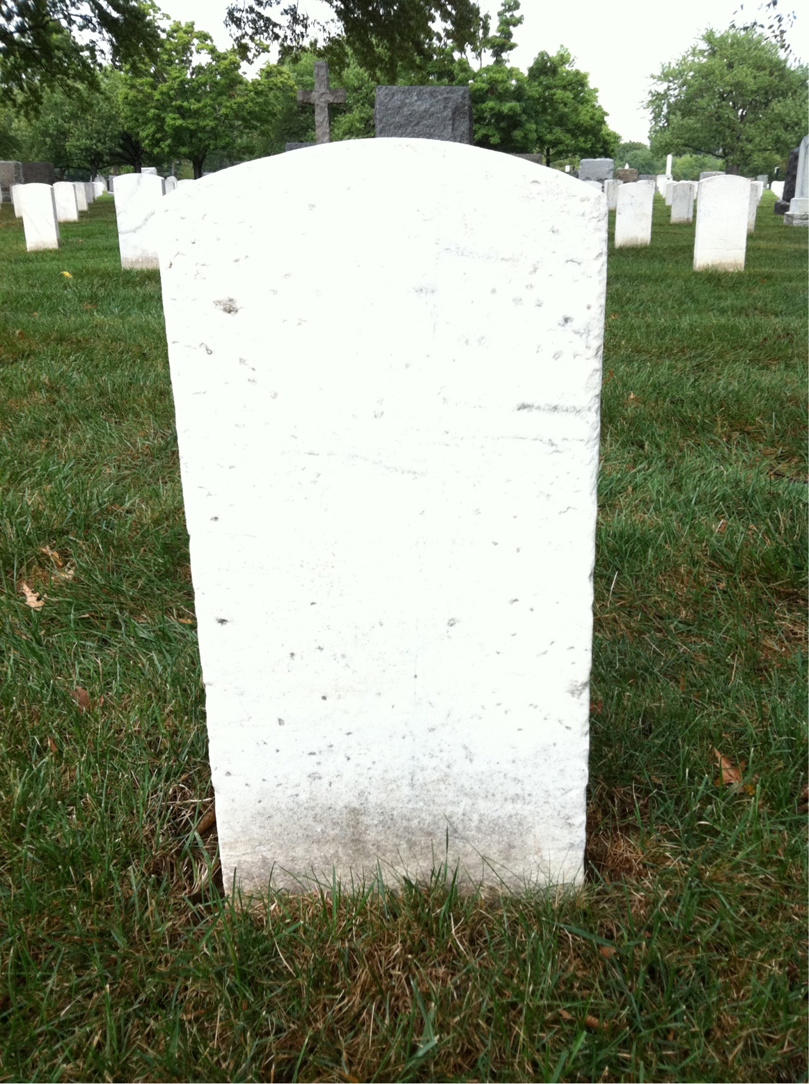 Back of headstone — Elias Blake