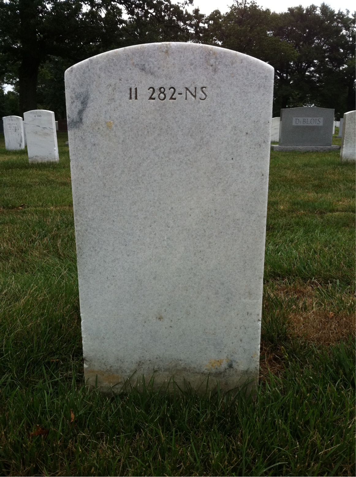 Back of headstone — Regina Milstead