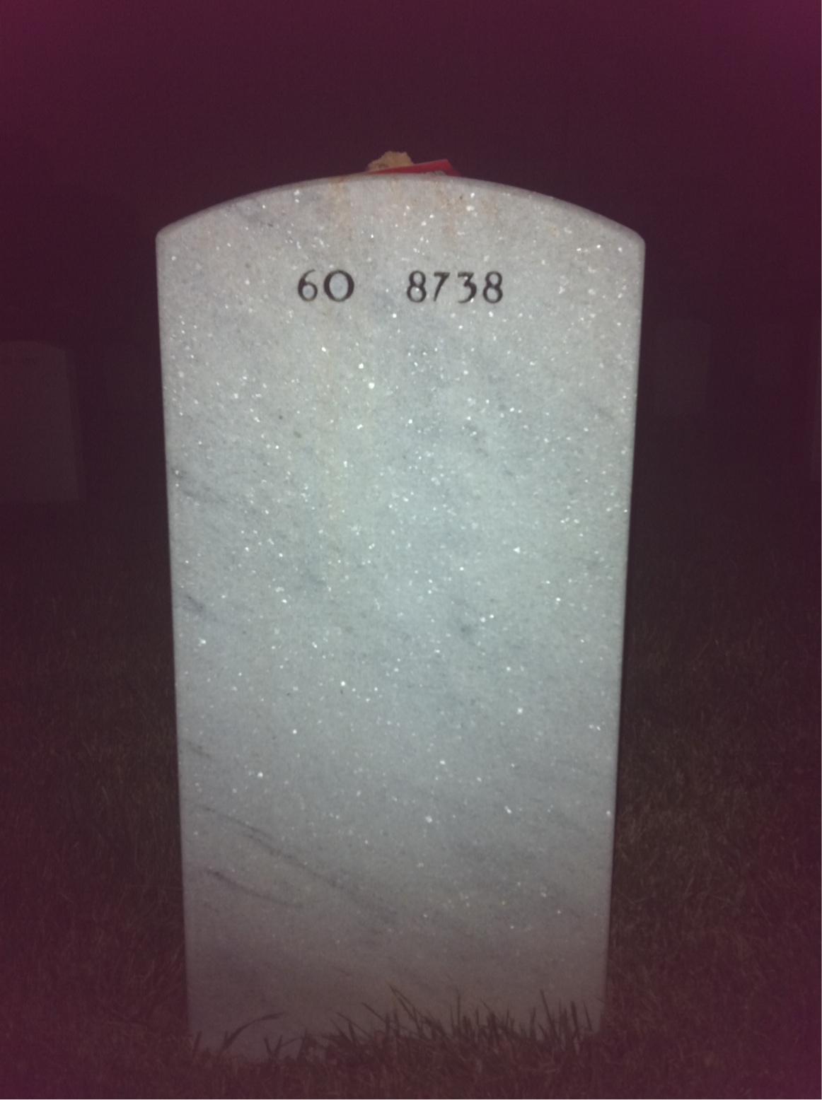 Back of headstone — Jason Freiwald