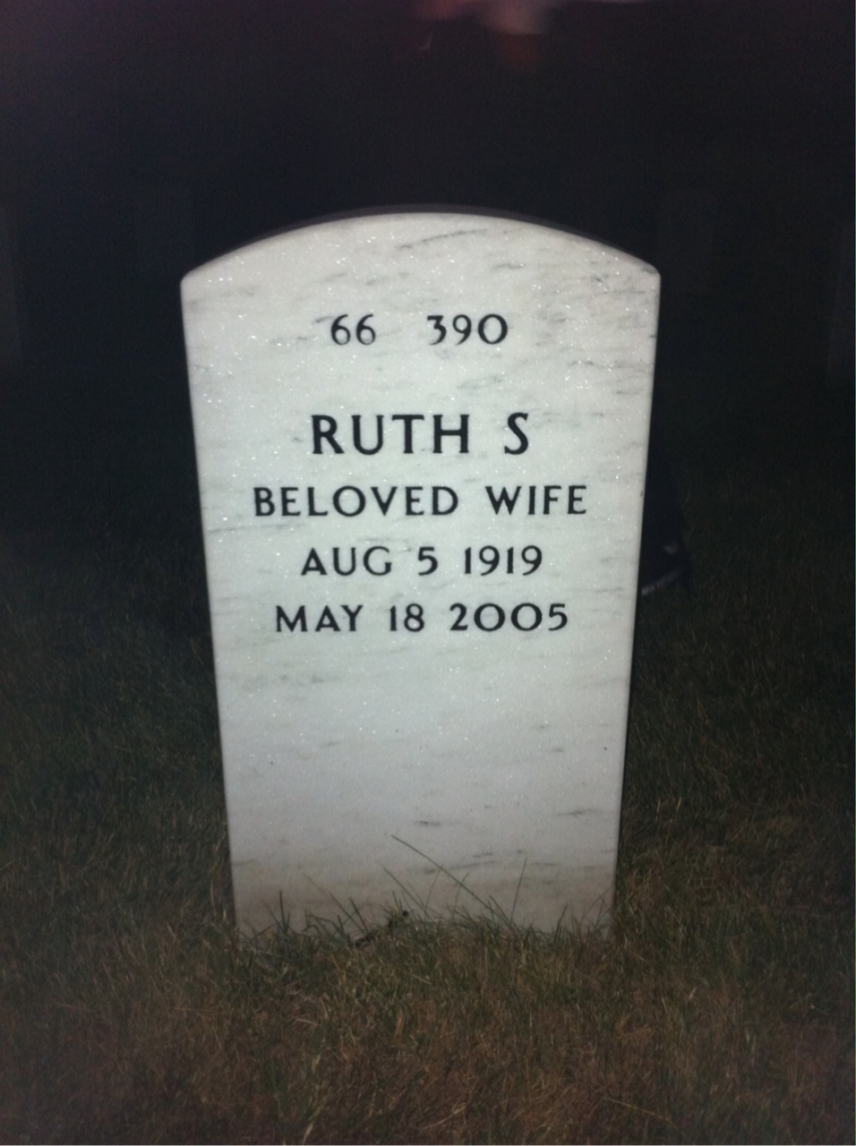 Back of headstone — Ivan Biscan