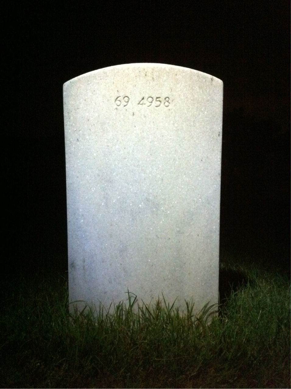 Back of headstone — Don Diley