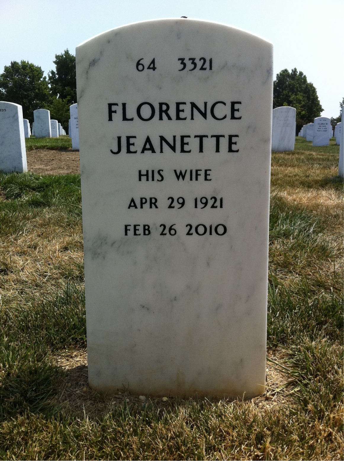 Back of headstone — Francis Torr