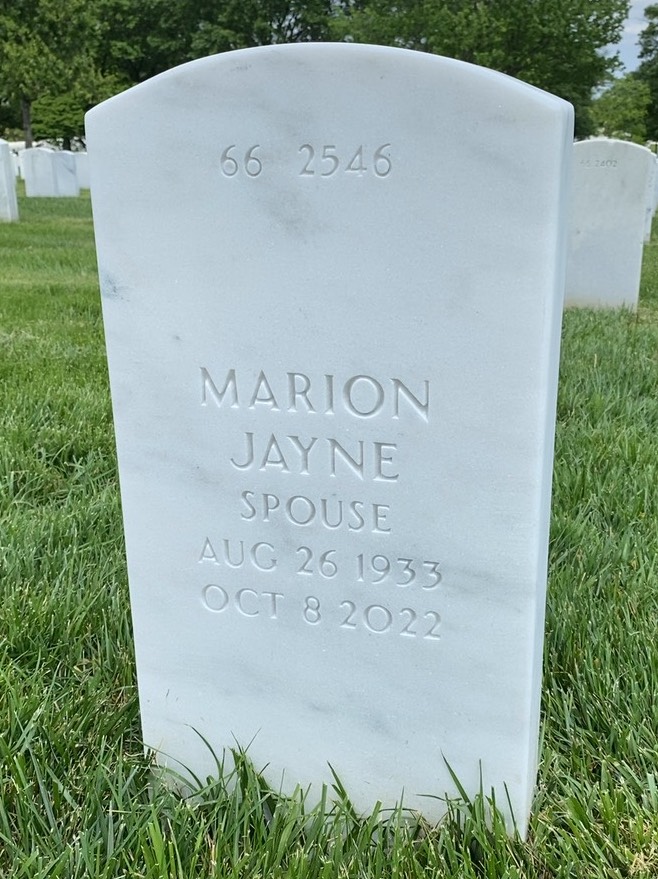 Back of headstone — Ronald Kent