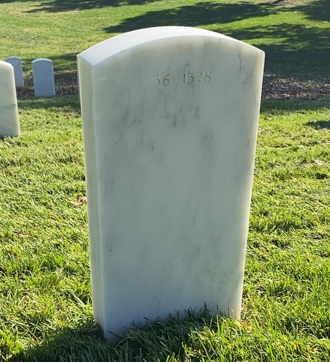 Back of headstone — Robert Balserak