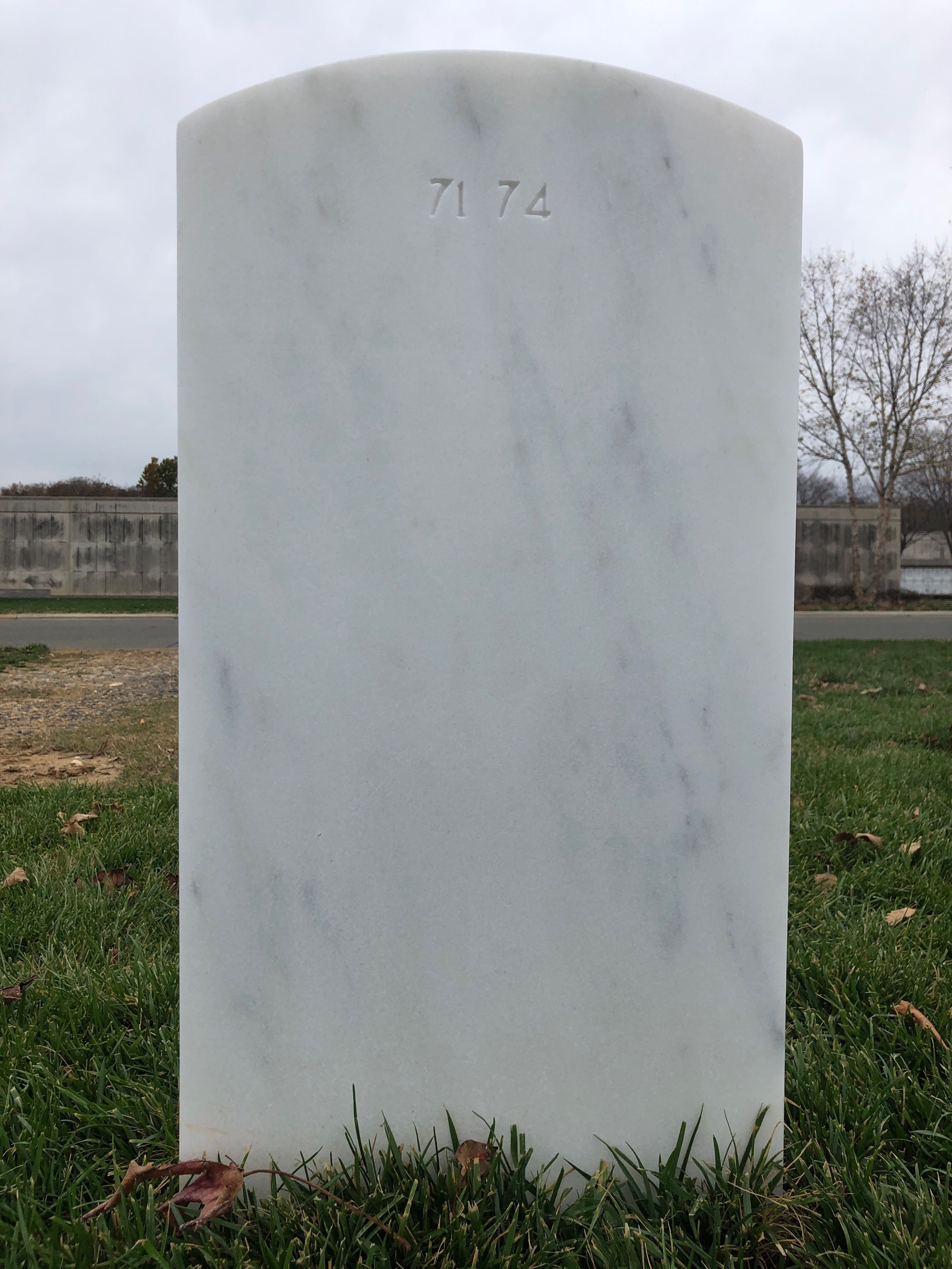 Back of headstone — William R Chandler