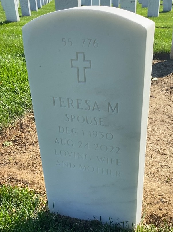 Back of headstone — Stephen Montgomery