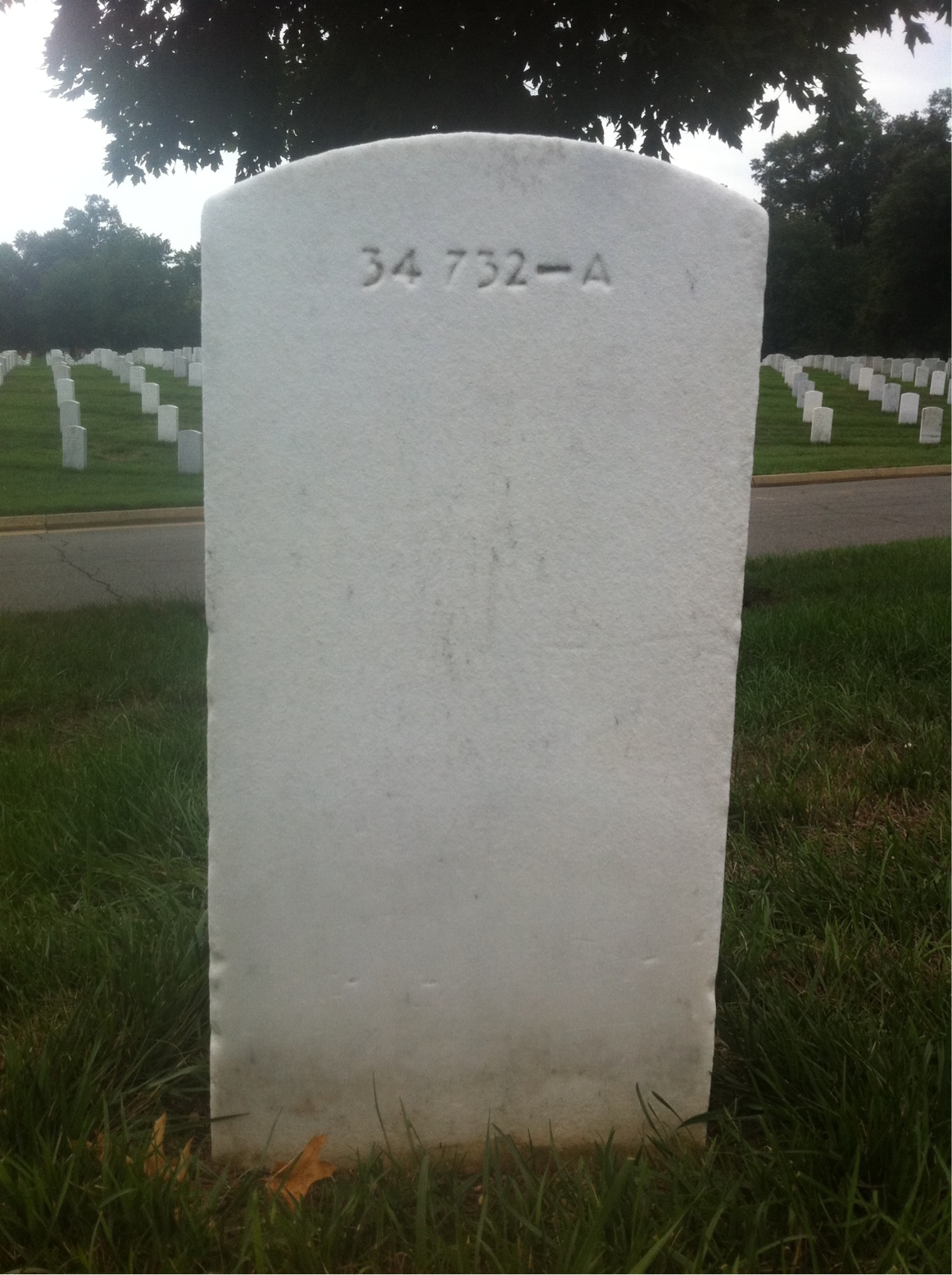 Back of headstone — Thomas Higgins
