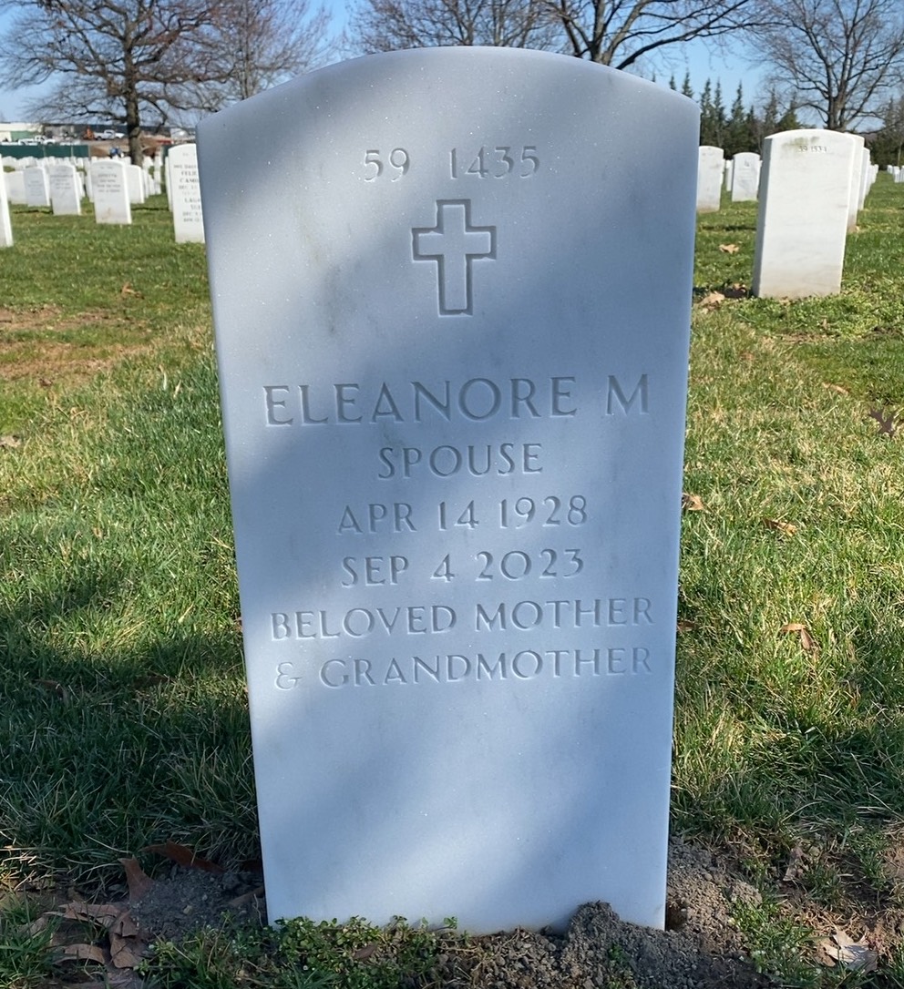 Back of headstone — Thomas John Wachowski
