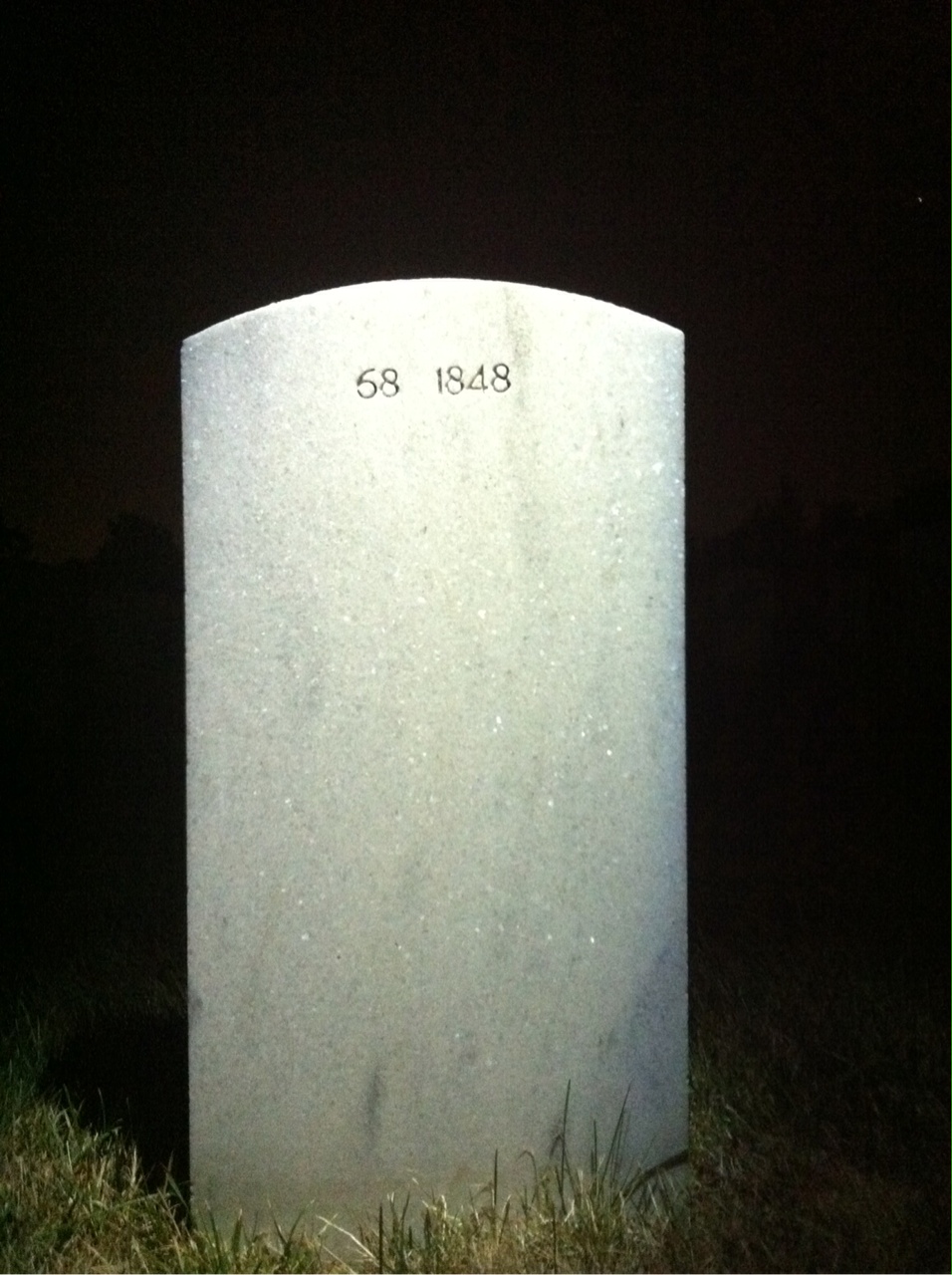 Back of headstone — William Ray Jackson