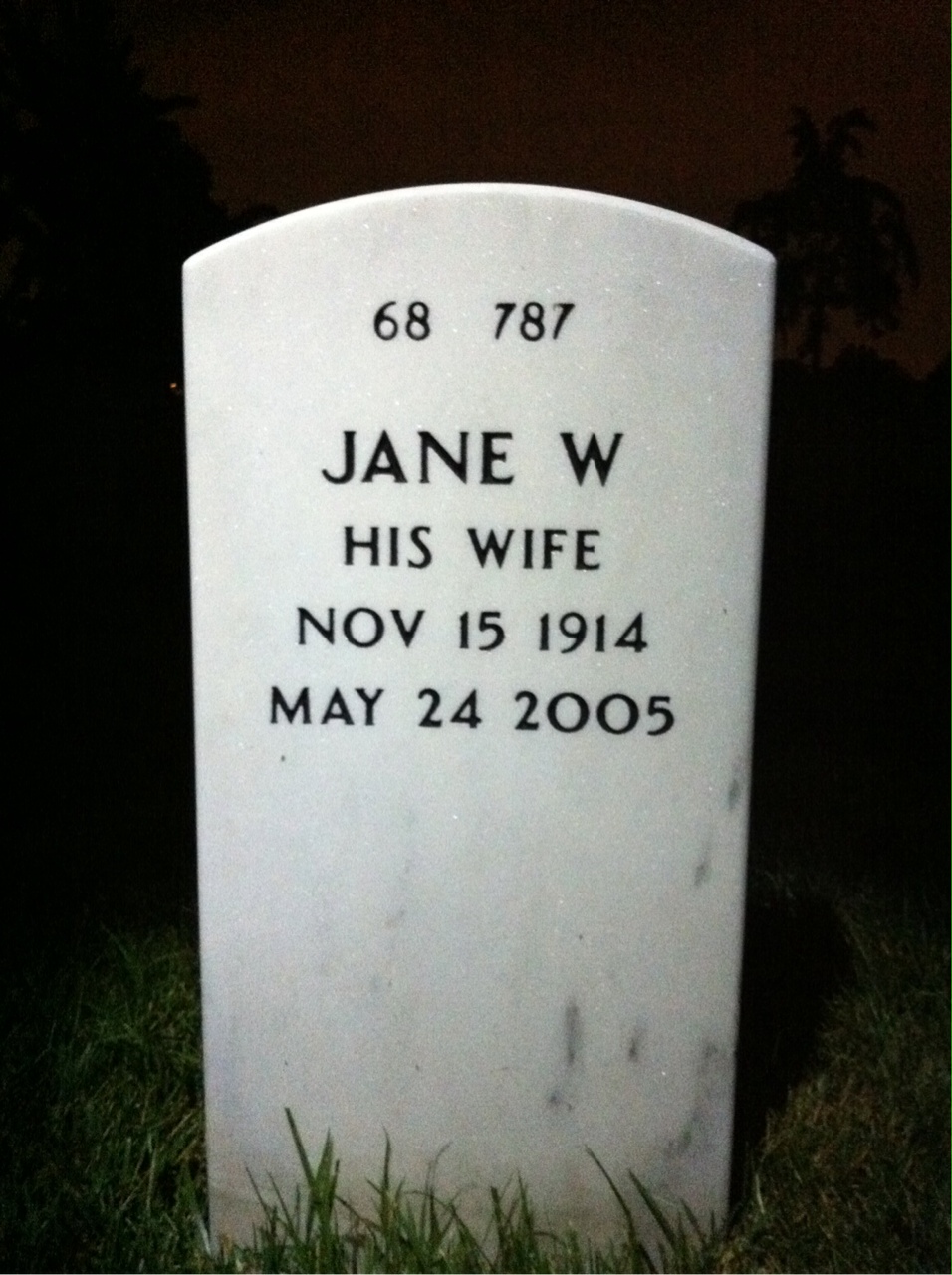Back of headstone — Robert Kohler