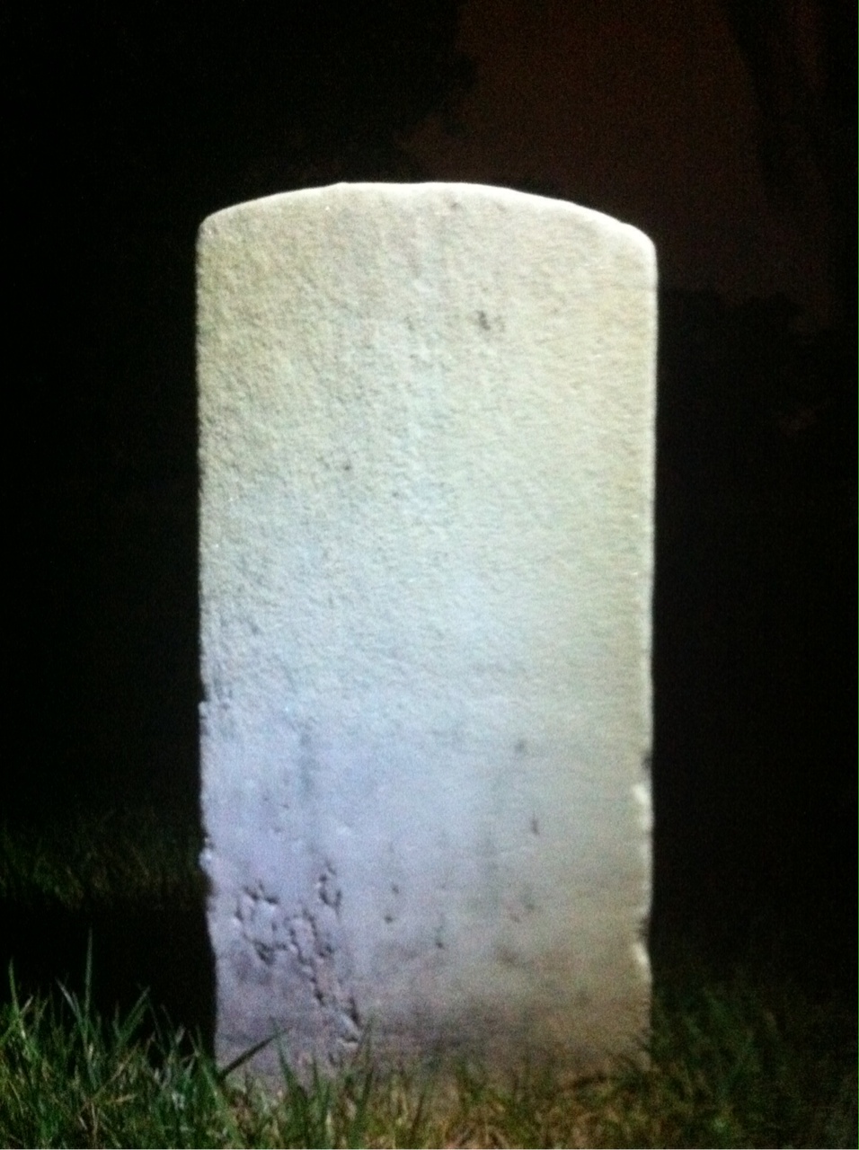 Back of headstone — Bernard Minnick
