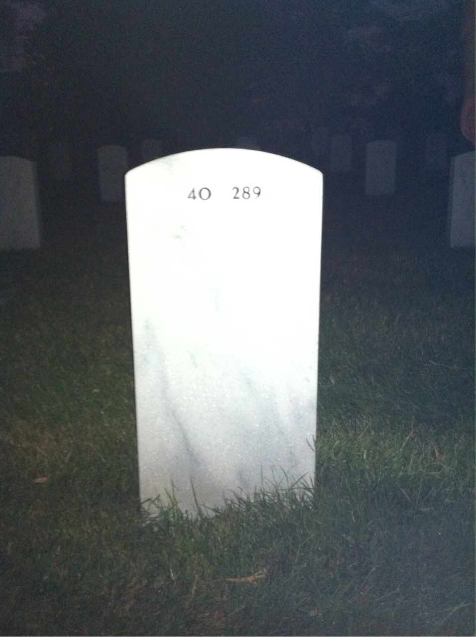 Back of headstone — Tandy Frazier