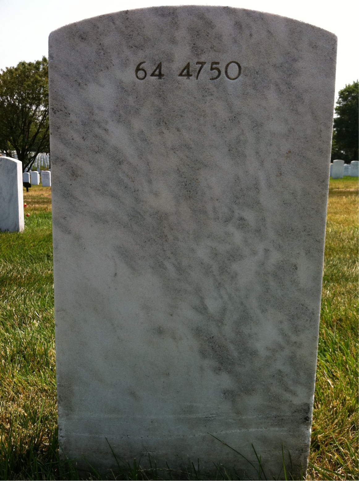 Back of headstone — Raymond Baetsen