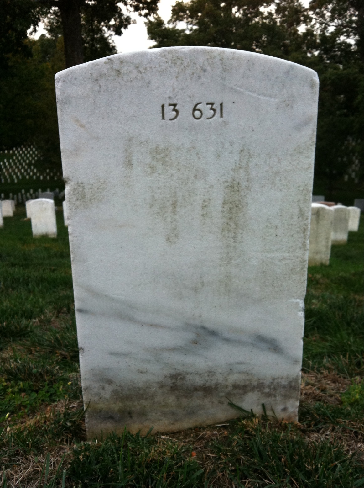 Back of headstone — Ruby Muller