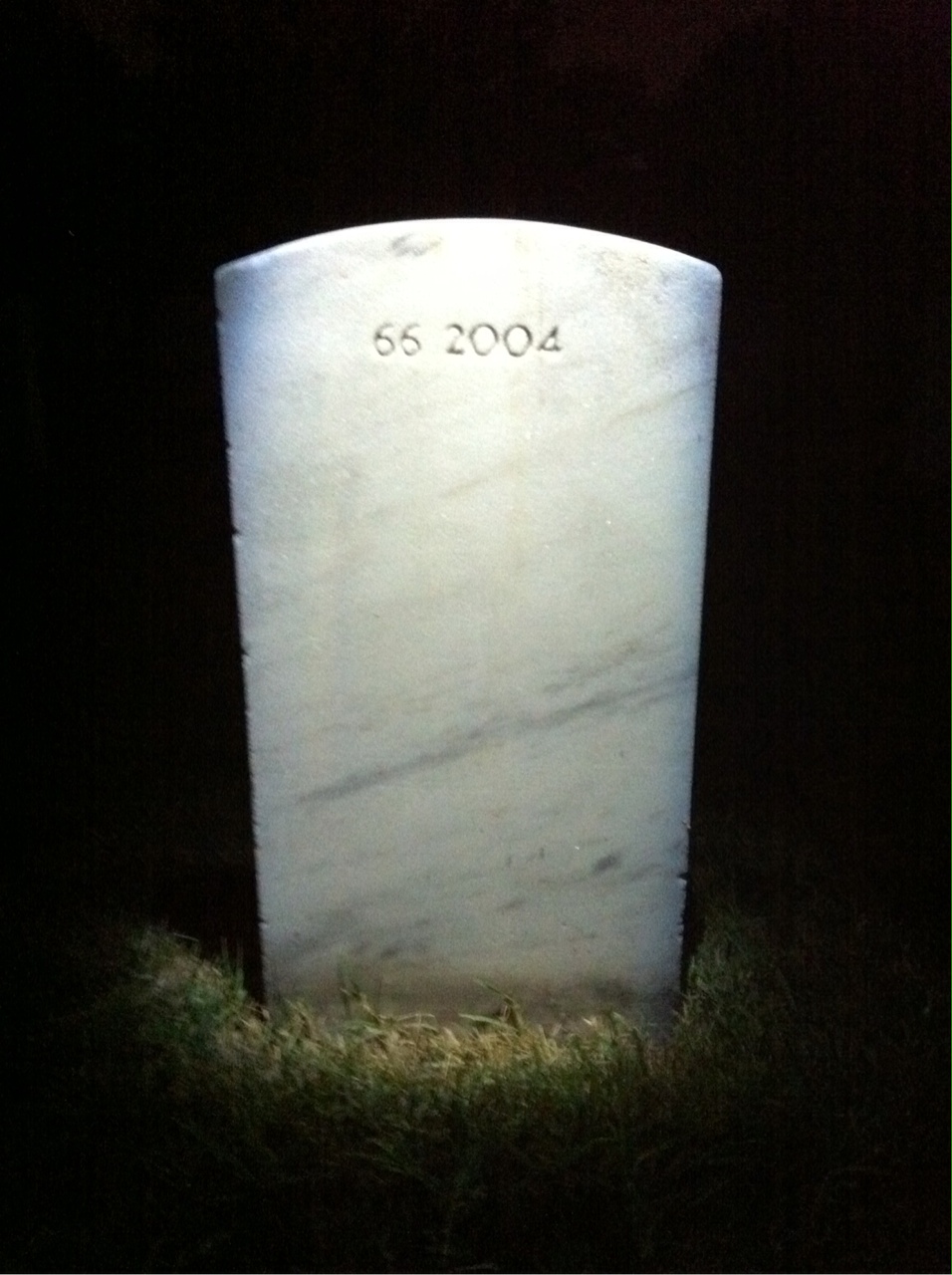 Back of headstone — Frank Behl