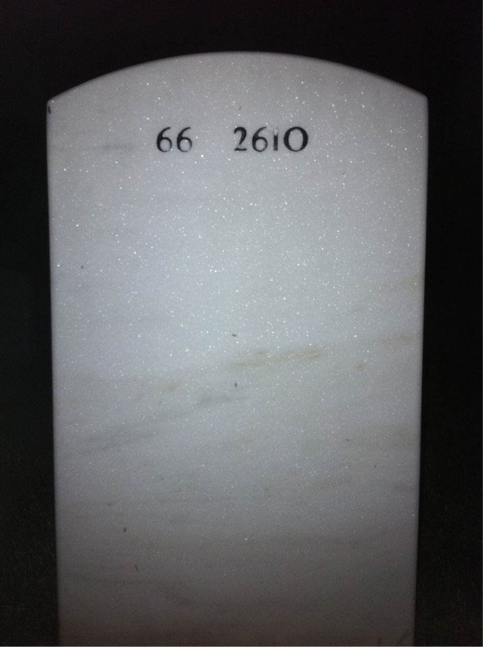 Back of headstone — Paul Molloy