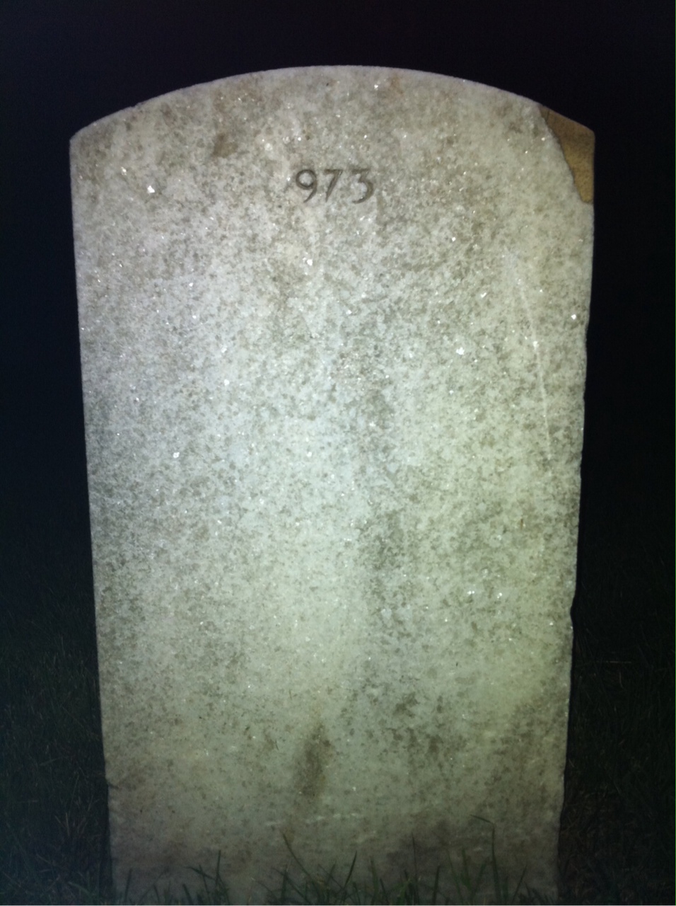 Back of headstone — Francis Mckee