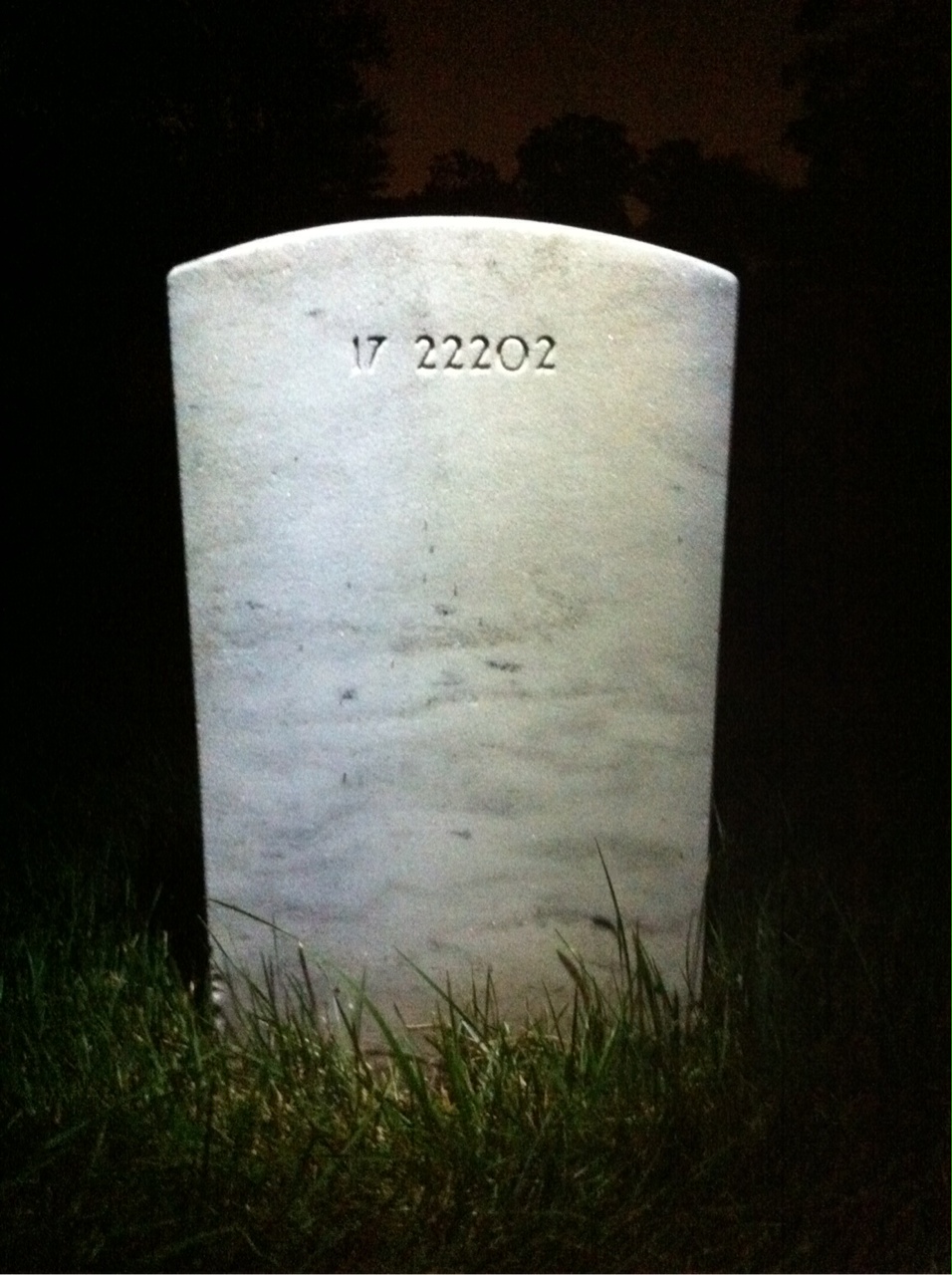 Back of headstone — Scott Morrill