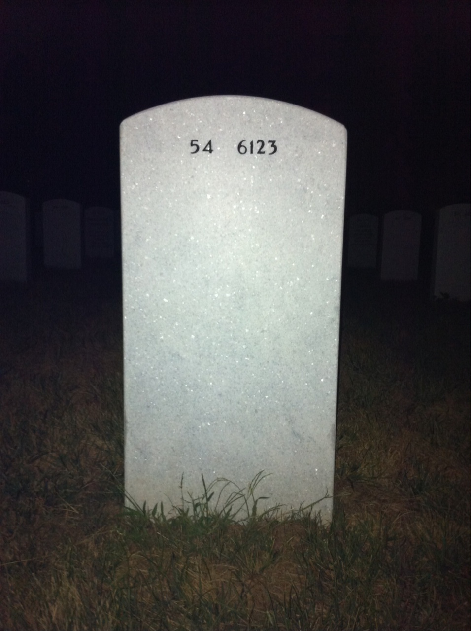 Back of headstone — Judith Benny