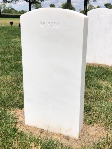 Back of headstone — David Ahern