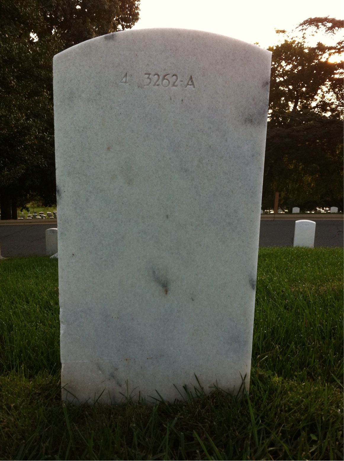 Back of headstone — Helen Molineaux