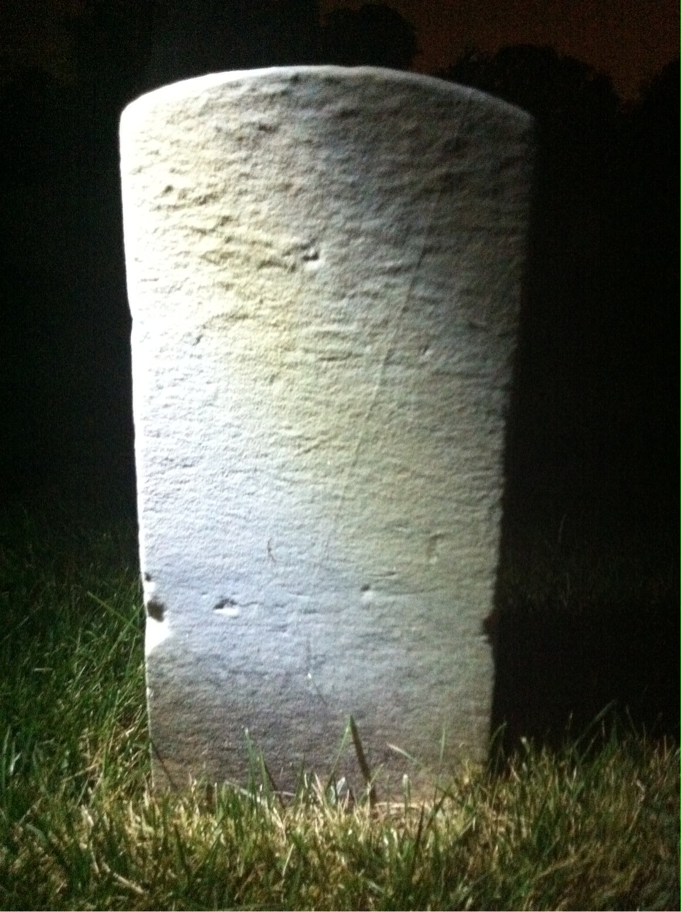 Back of headstone — Peter Mollard