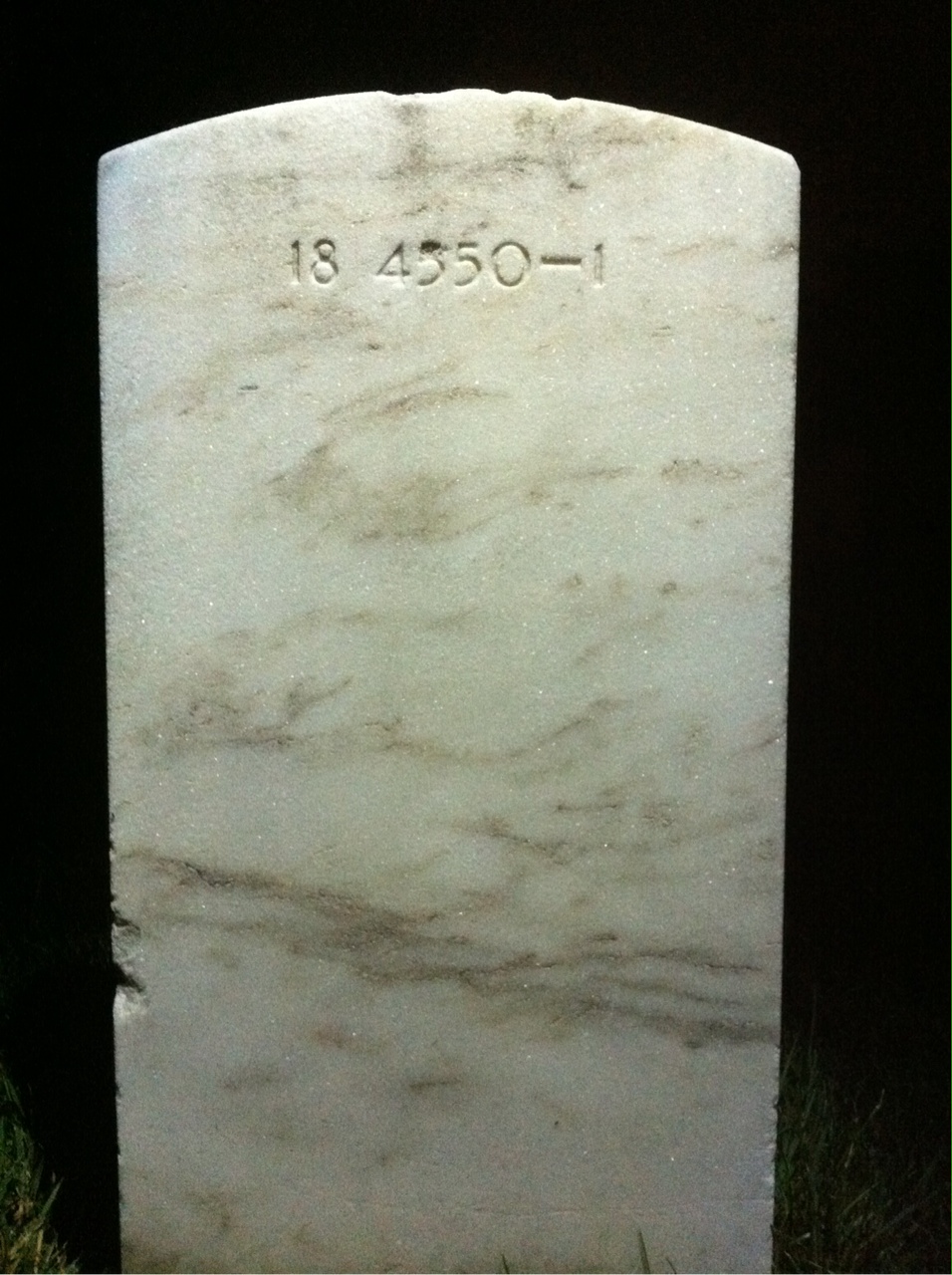 Back of headstone — Patrick Mooney