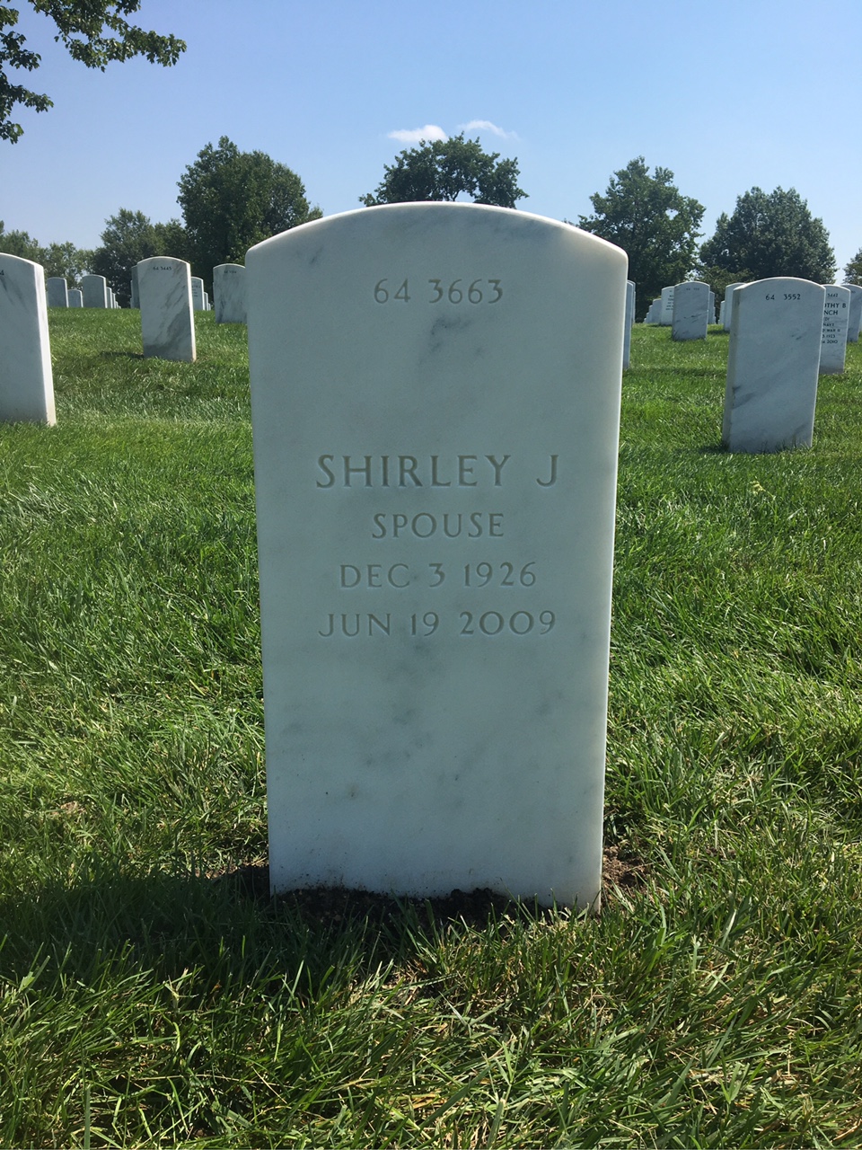 Back of headstone — Densmore Henschel
