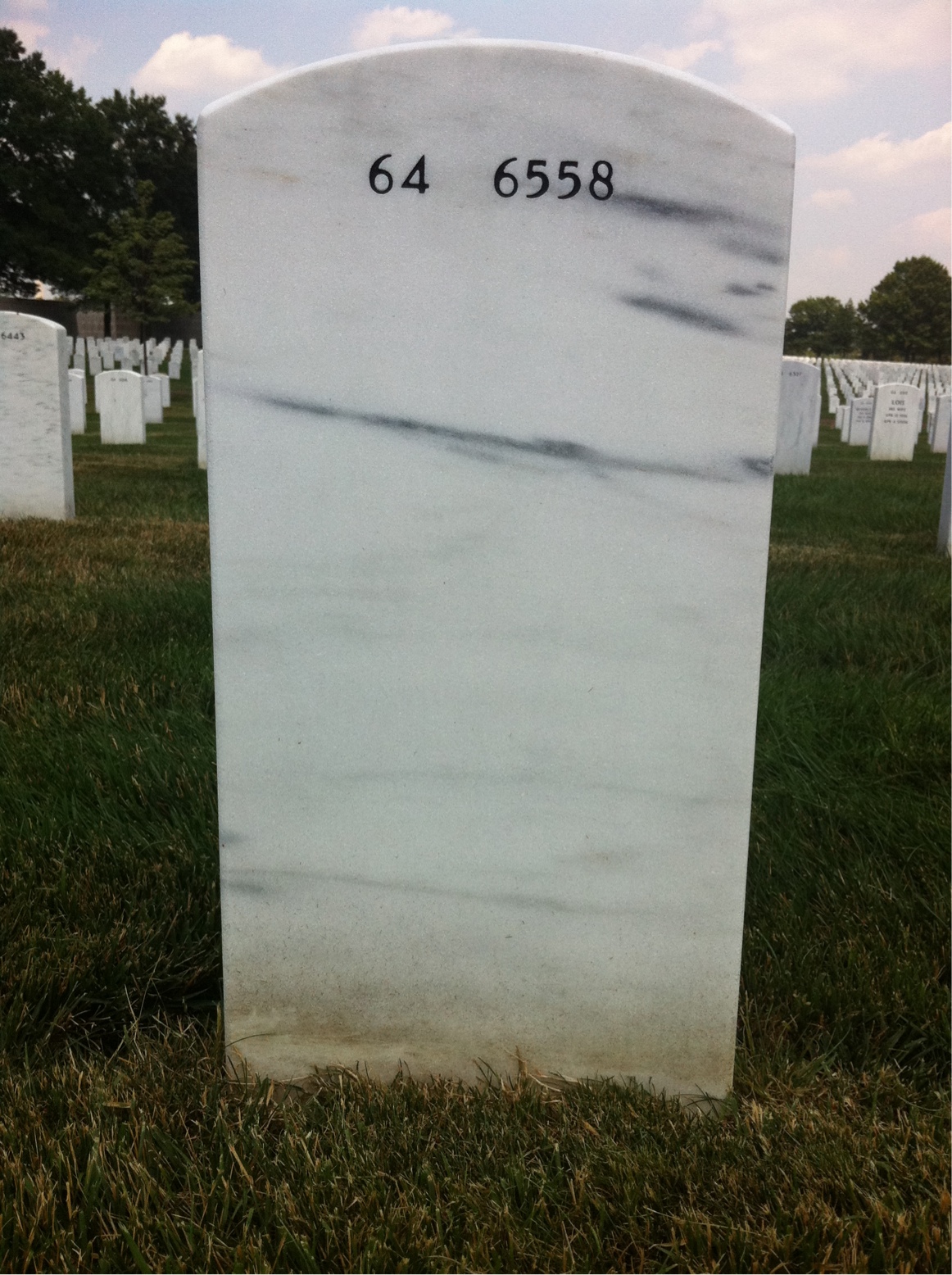 Back of headstone — Roger Pryor